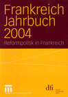 Buchcover Frankreich Jahrbuch 2004
