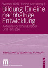 Buchcover Bildung für eine nachhaltige Entwicklung