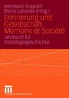Buchcover Erinnerung und Gesellschaft. Mémoire et Société