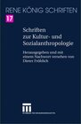 Buchcover Schriften zur Kultur- und Sozialanthropologie