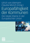 Buchcover Europafähigkeit der Kommunen