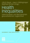 Buchcover Health Inequalities