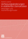 Buchcover Verfassungsänderungen in etablierten Demokratien
