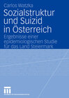 Buchcover Sozialstruktur und Suizid in Österreich