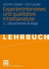 Buchcover Experteninterviews und qualitative Inhaltsanalyse