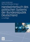 Buchcover Handwörterbuch des politischen Systems der Bundesrepublik Deutschland