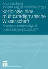 Buchcover Soziologie, eine multiparadigmatische Wissenschaft