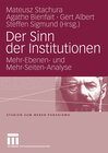 Buchcover Der Sinn der Institutionen