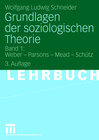 Buchcover Grundlagen der soziologischen Theorie