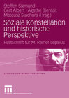 Buchcover Soziale Konstellation und historische Perspektive
