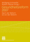 Buchcover Gesundheitsreform 2007