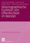 Buchcover Seismographische Funktion von Öffentlichkeit im Wandel