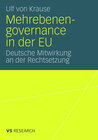 Buchcover Mehrebenengovernance in der EU
