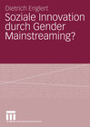 Buchcover Soziale Innovation durch Gender Mainstreaming?