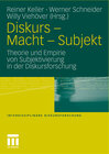 Buchcover Diskurs - Macht - Subjekt