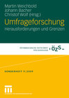 Buchcover Umfrageforschung