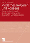 Buchcover Modernes Regieren und Konsens