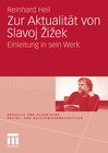 Buchcover Zur Aktualität von Slavoj Zizek