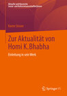 Buchcover Zur Aktualität von Homi K. Bhabha