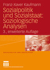 Buchcover Sozialpolitik und Sozialstaat: Soziologische Analysen