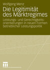 Buchcover Die Legitimität des Marktregimes