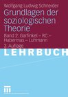 Buchcover Grundlagen der soziologischen Theorie