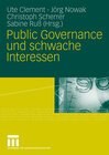 Buchcover Public Governance und schwache Interessen