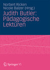 Buchcover Judith Butler: Pädagogische Lektüren