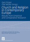 Buchcover Church and Religion in Contemporary Europe