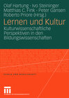 Buchcover Lernen und Kultur