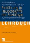 Buchcover Einführung in Hauptbegriffe der Soziologie