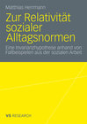 Buchcover Zur Relativität sozialer Alltagsnormen