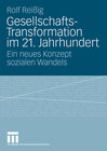 Buchcover Gesellschafts-Transformation im 21. Jahrhundert