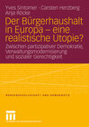 Buchcover Der Bürgerhaushalt in Europa - eine realistische Utopie?