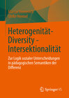 Buchcover Heterogenität - Diversity - Intersektionalität