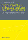 Buchcover Englischsprachige Shakespeareparodien des 20. Jahrhunderts
