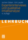 Buchcover Experteninterviews und qualitative Inhaltsanalyse