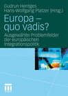 Buchcover Europa - quo vadis?