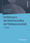 Buchcover Einführung in die Arbeitstechniken der Politikwissenschaft