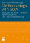 Buchcover Die Bundestagswahl 2009