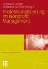 Buchcover Professionalisierung im Nonprofit Management