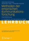 Buchcover Methoden der empirischen Kommunikationsforschung
