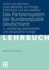 Buchcover Das Parteiensystem der Bundesrepublik Deutschland