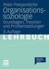 Buchcover Organisationssoziologie