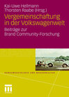Buchcover Vergemeinschaftung in der Volkswagenwelt