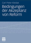 Buchcover Bedingungen der Akzeptanz von Reform