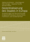 Buchcover Dezentralisierung des Staates in Europa
