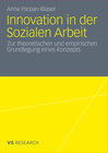 Buchcover Innovation in der Sozialen Arbeit