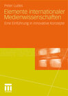 Buchcover Elemente internationaler Medienwissenschaften