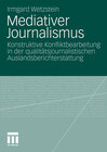 Buchcover Mediativer Journalismus